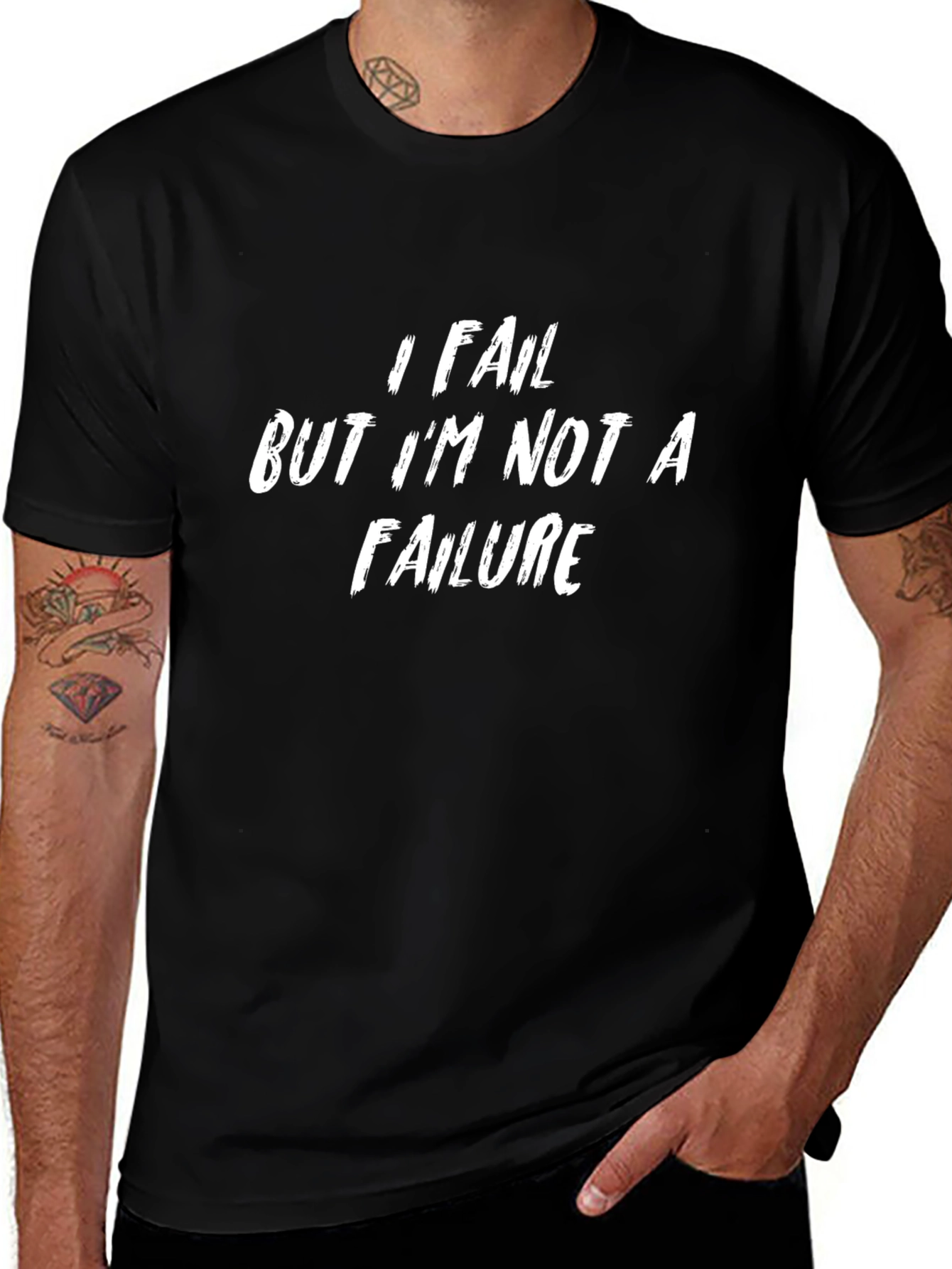 I Fail But Im Not A Failure Black T-Shirt