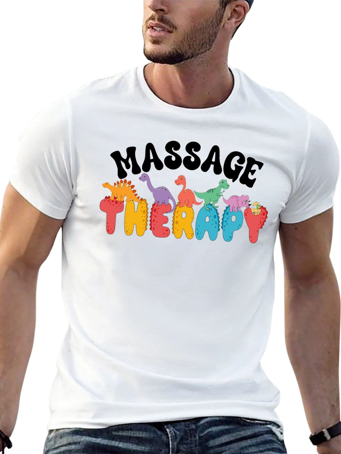 Massage Therapy Dinosaur T-Shirt