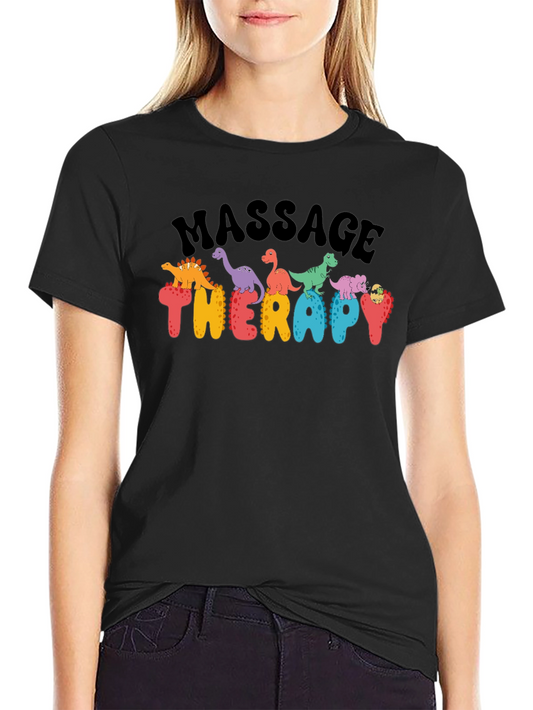 Massage Therapy Dinosaur T-Shirt