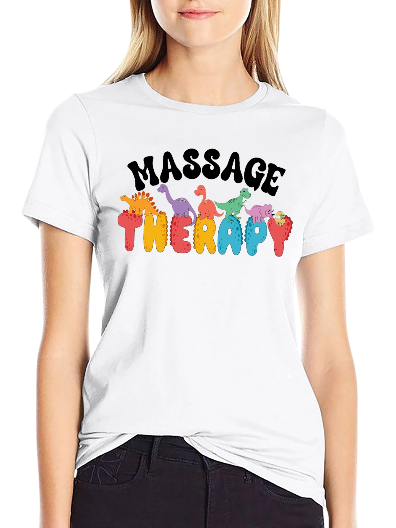 Massage Therapy Dinosaur T-Shirt