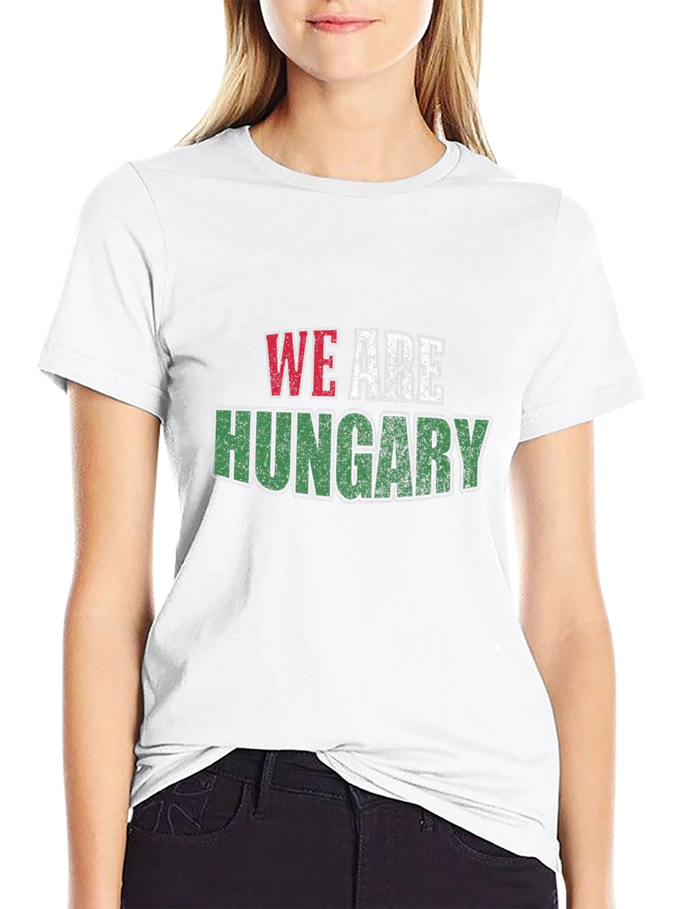 We Are Hungary T-Shirt - Black Cotton Tee