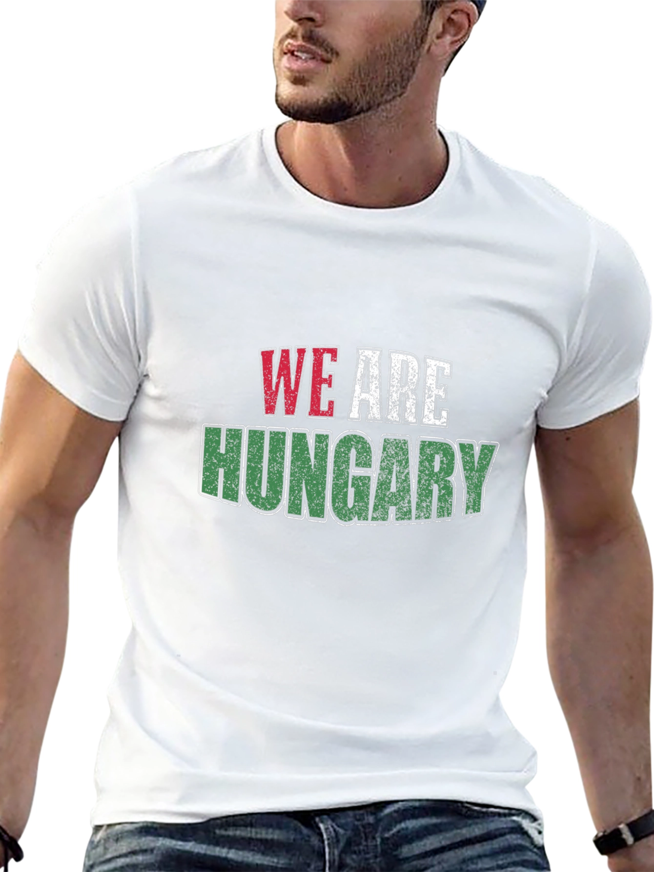 We Are Hungary T-Shirt - Black Cotton Tee