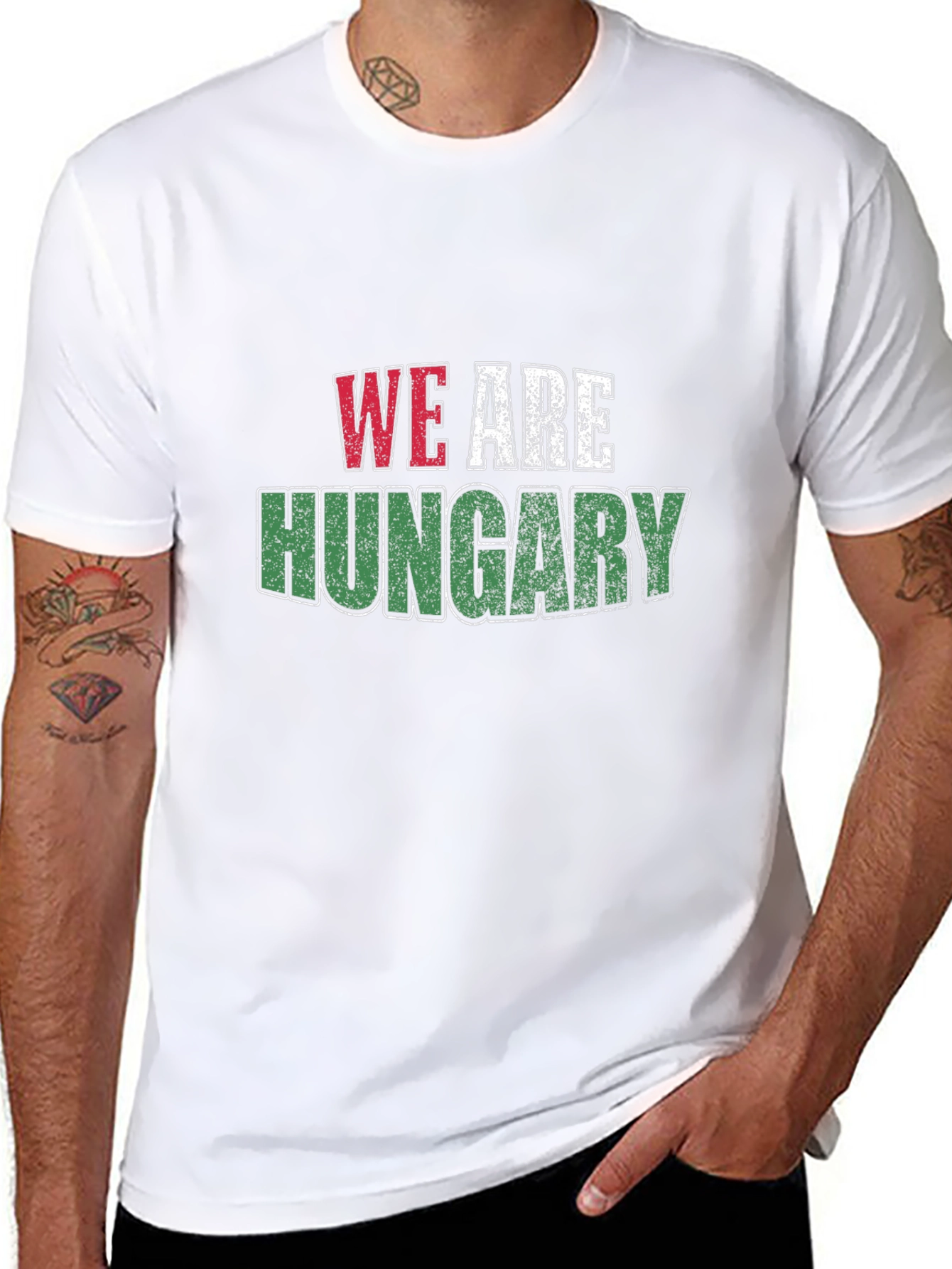 We Are Hungary T-Shirt - Black Cotton Tee
