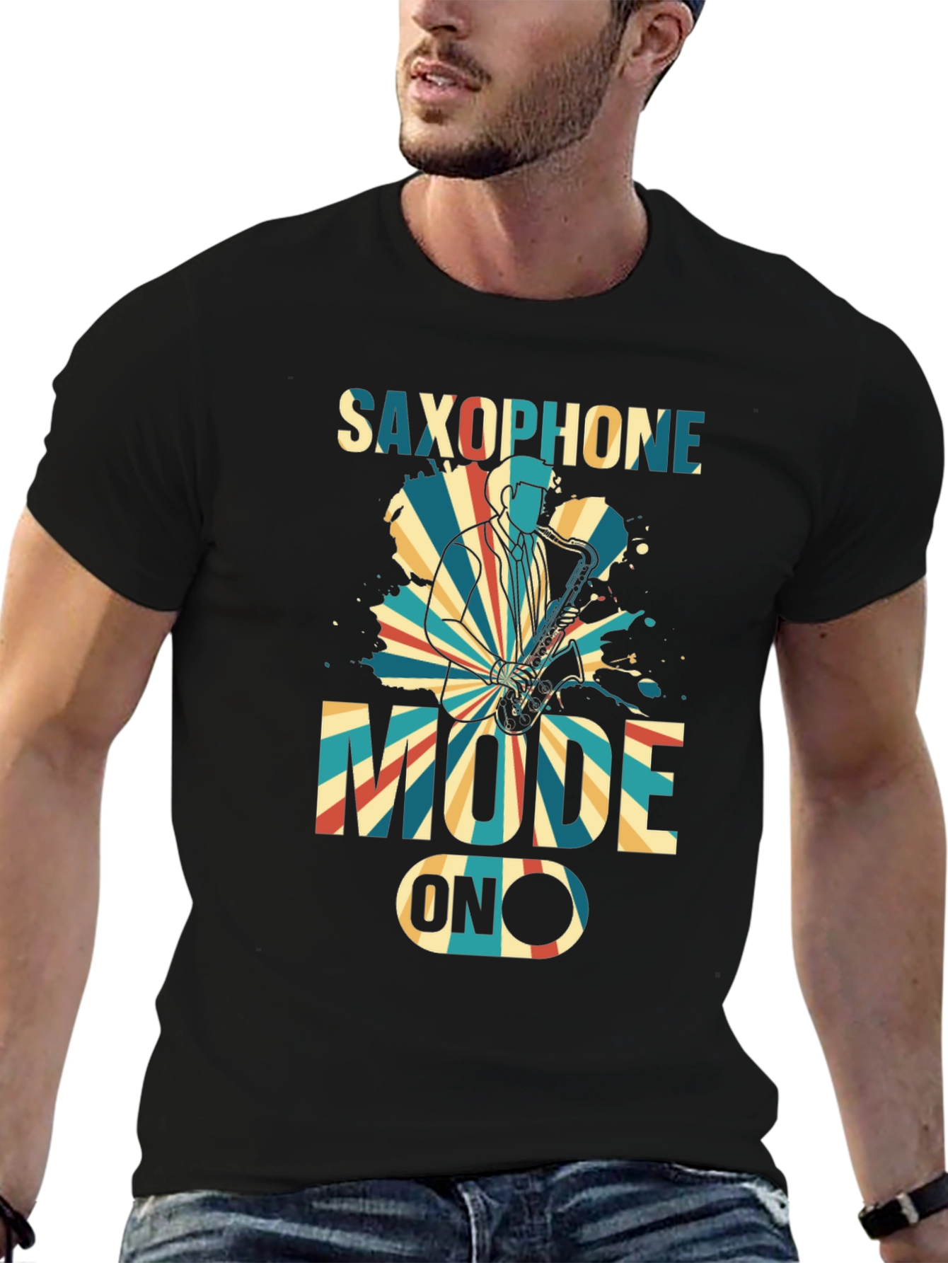 Saxophone Mode ON Graphic T-Shirt
