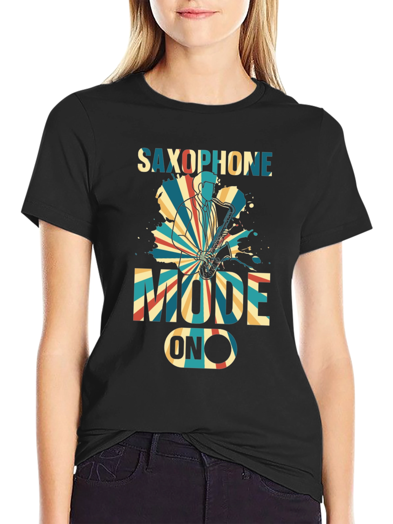 Saxophone Mode ON Graphic T-Shirt