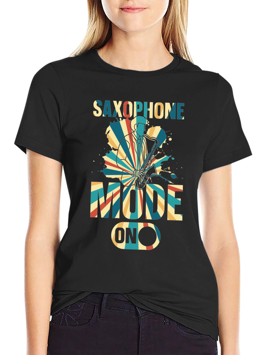 Saxophone Mode ON Graphic T-Shirt