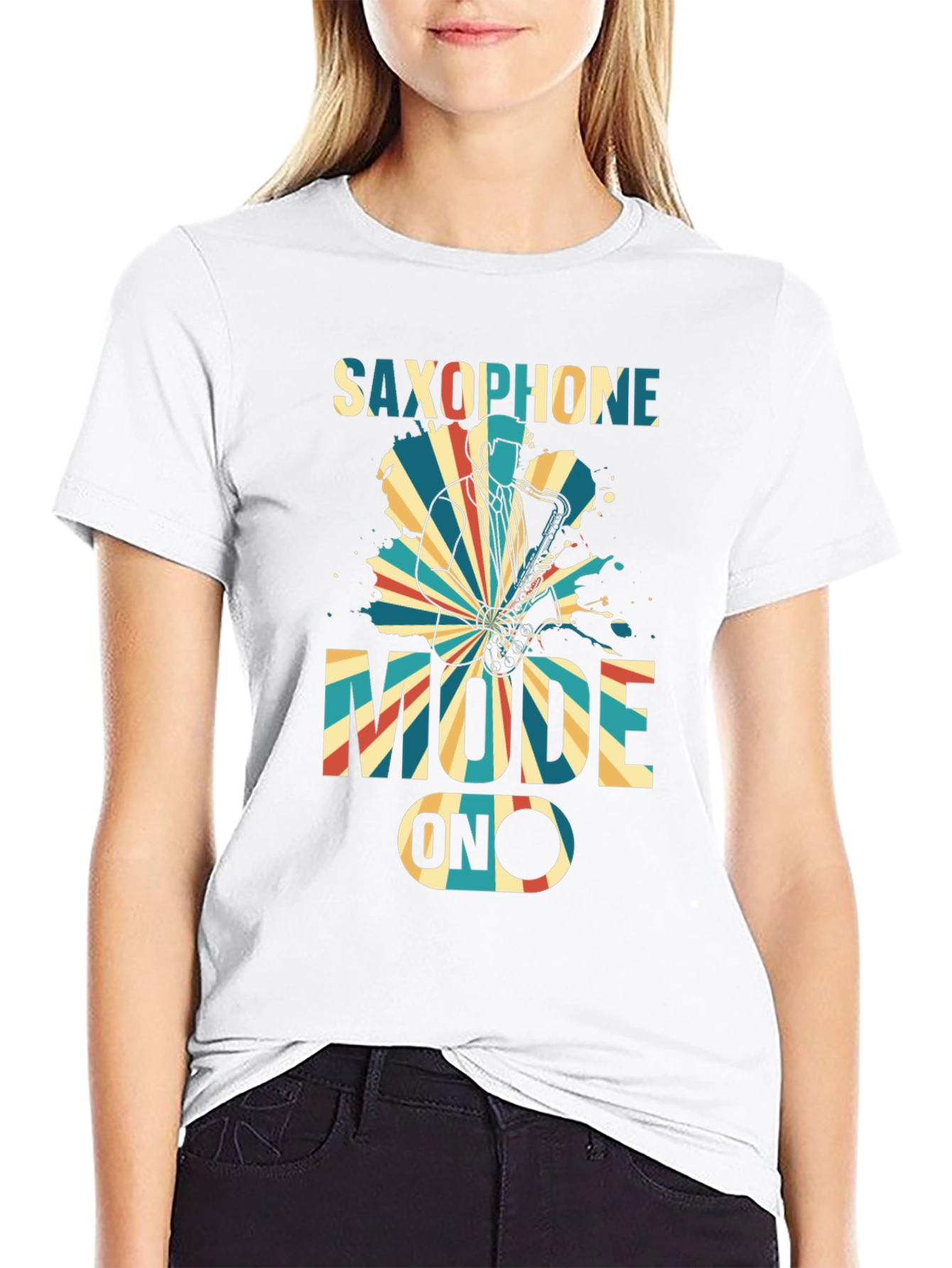 Saxophone Mode ON Graphic T-Shirt