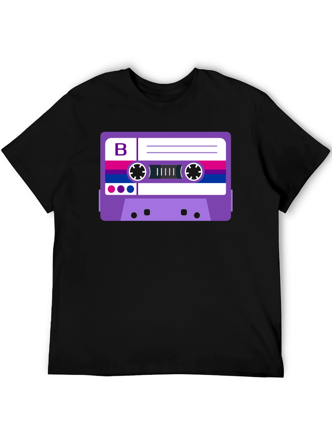 Bisexual Pride Cassette Tape Graphic Tee
