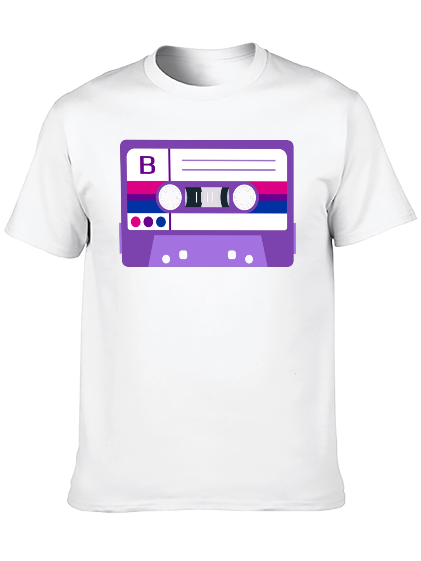 Bisexual Pride Cassette Tape Graphic Tee