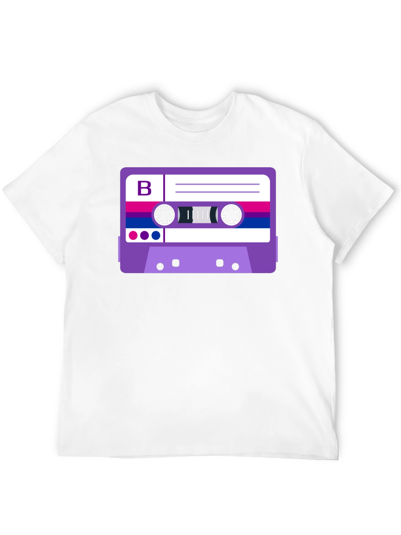 Bisexual Pride Cassette Tape Graphic Tee