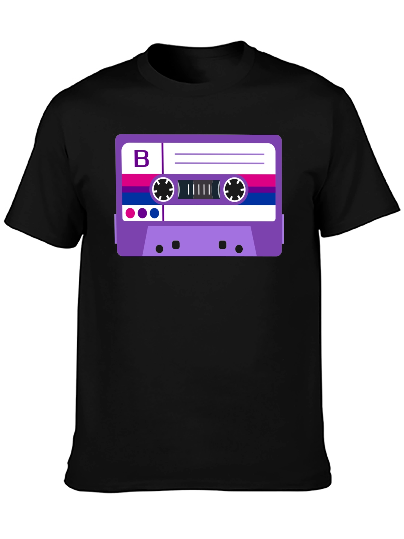 Bisexual Pride Cassette Tape Graphic Tee