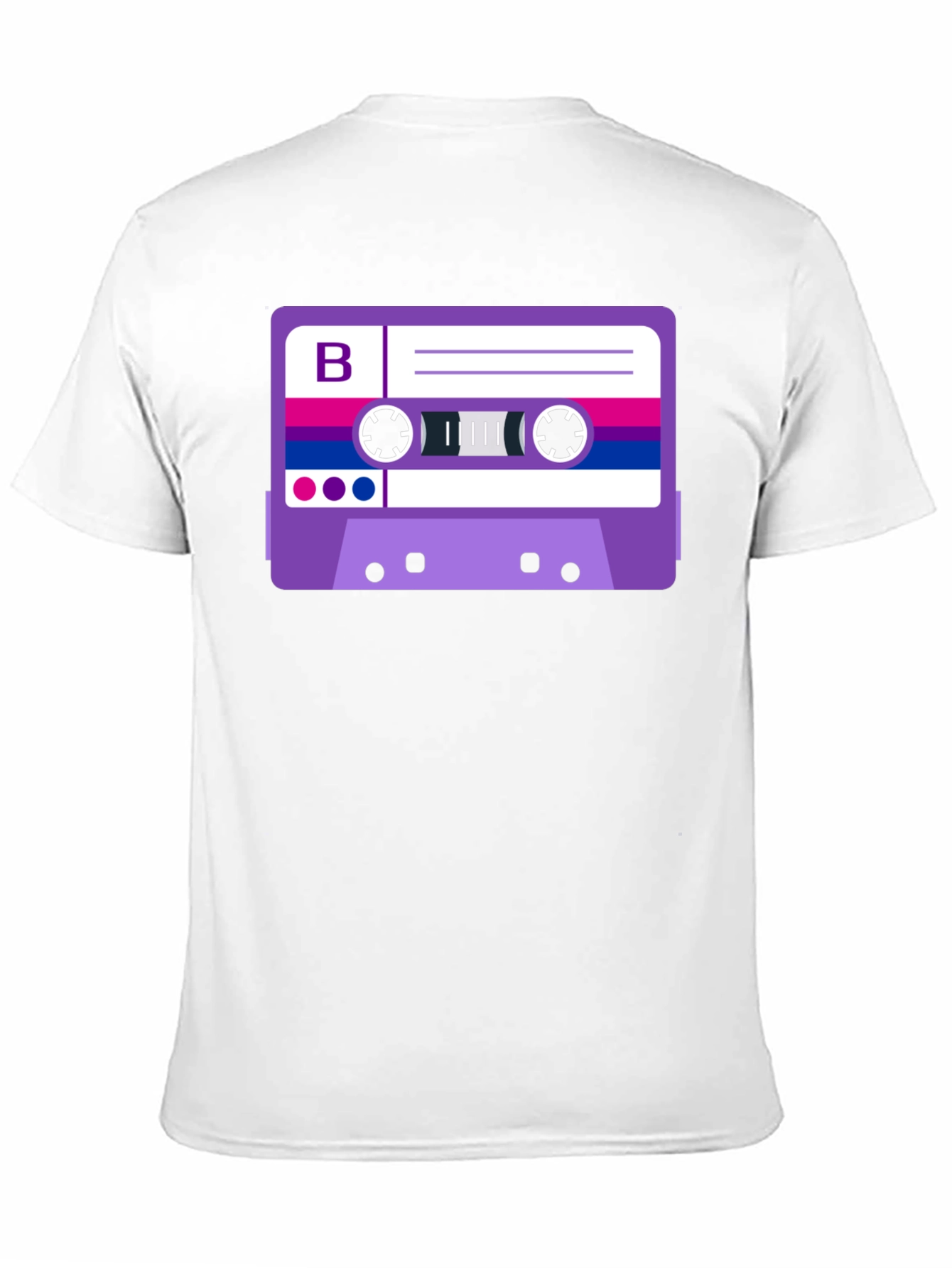 Bisexual Pride Cassette Tape Graphic Tee