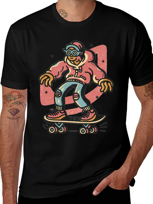 Skater Graphic Tee - Cool & Casual