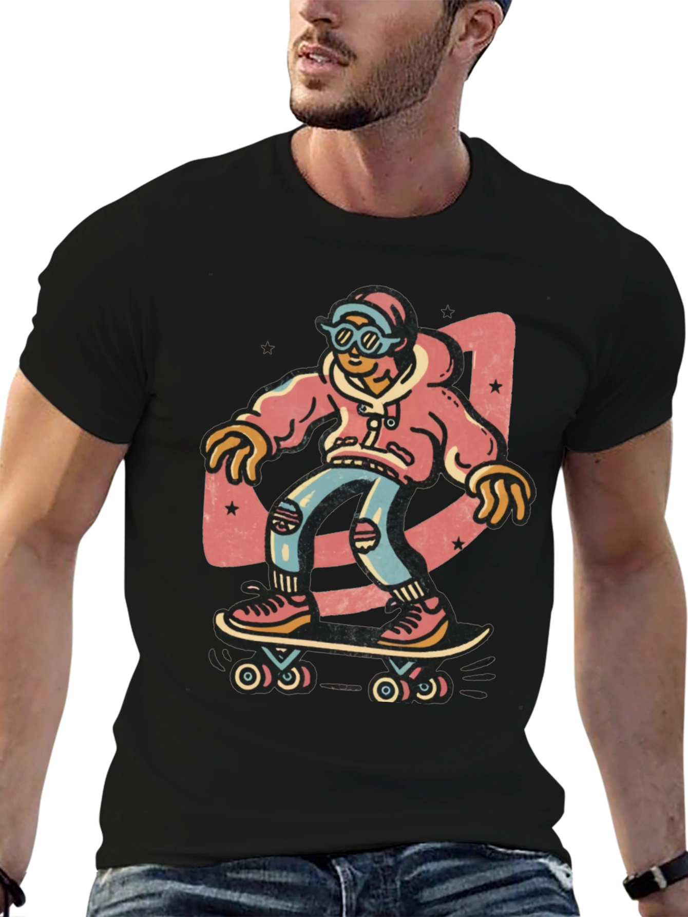 Skater Graphic Tee - Cool & Casual