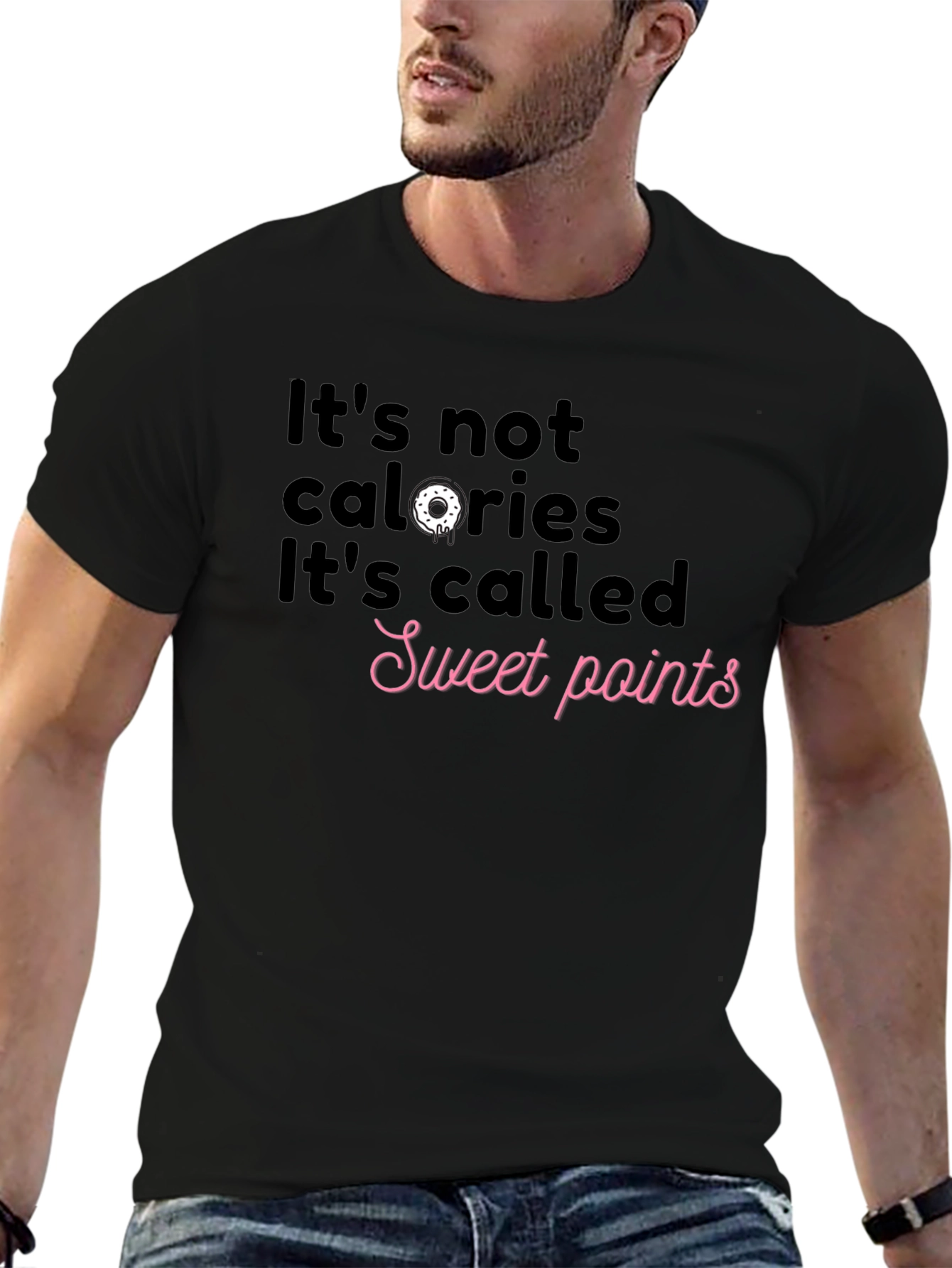 Sweet Points Graphic Tee - Funny Donut Shirt