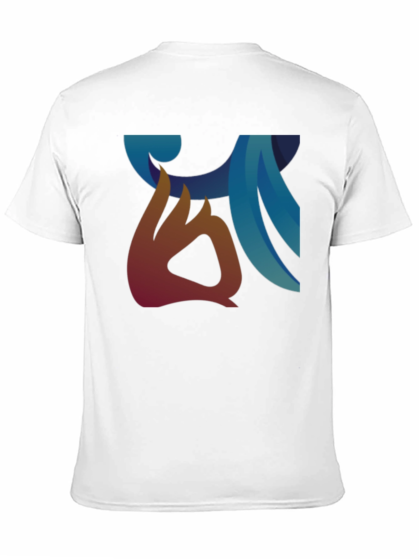 Abstract Graphic Print Black Casual Tee