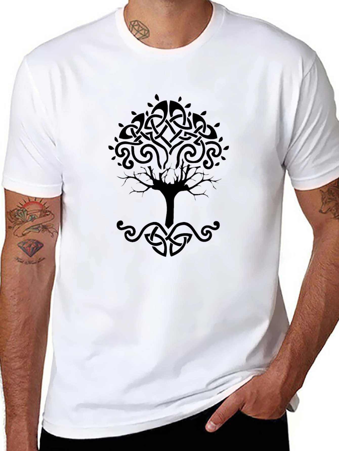 Celtic Tree of Life Black T-Shirt
