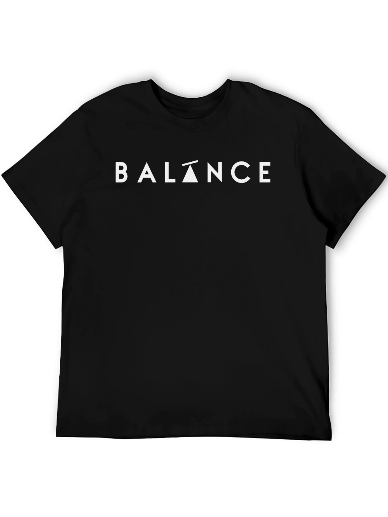 Balance Graphic Tee - Stylish Black Cotton Shirt