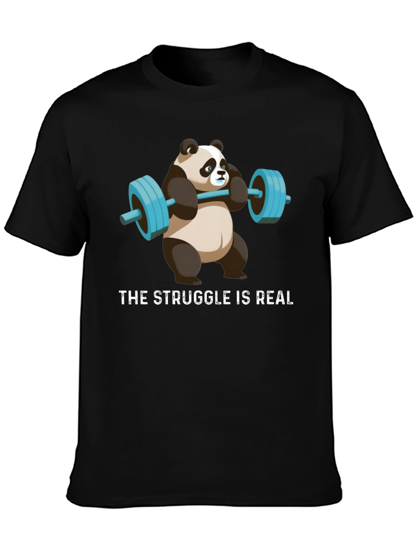 Weightlifting Panda T-Shirt - Funny Gym Apparel