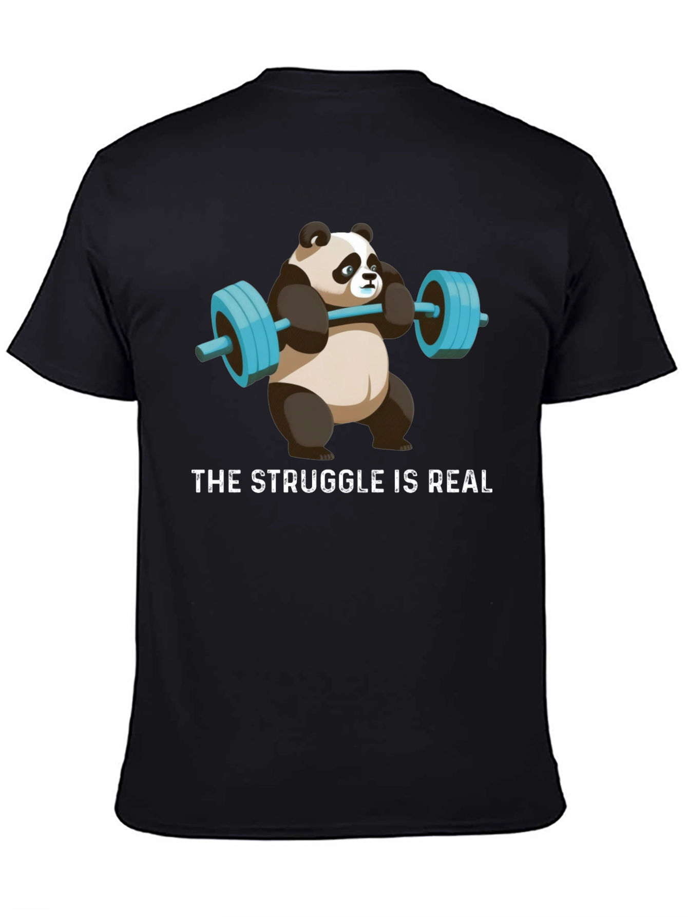 Weightlifting Panda T-Shirt - Funny Gym Apparel