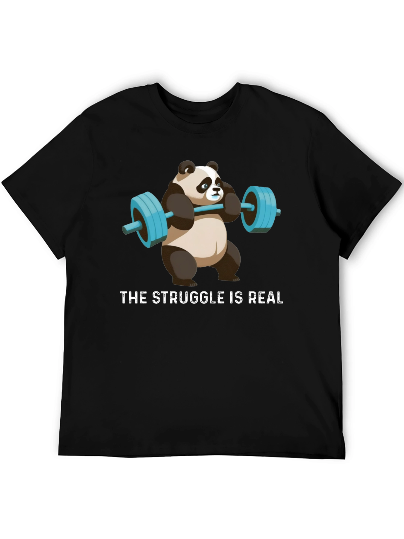 Weightlifting Panda T-Shirt - Funny Gym Apparel