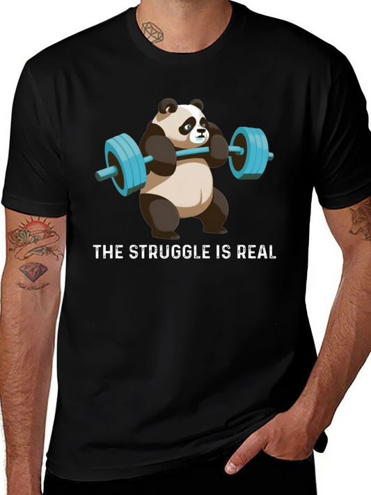 Weightlifting Panda T-Shirt - Funny Gym Apparel