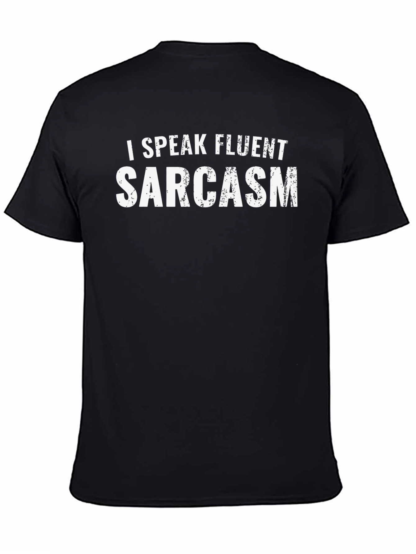 Fluent Sarcasm Graphic Tee - Black Cotton T-Shirt