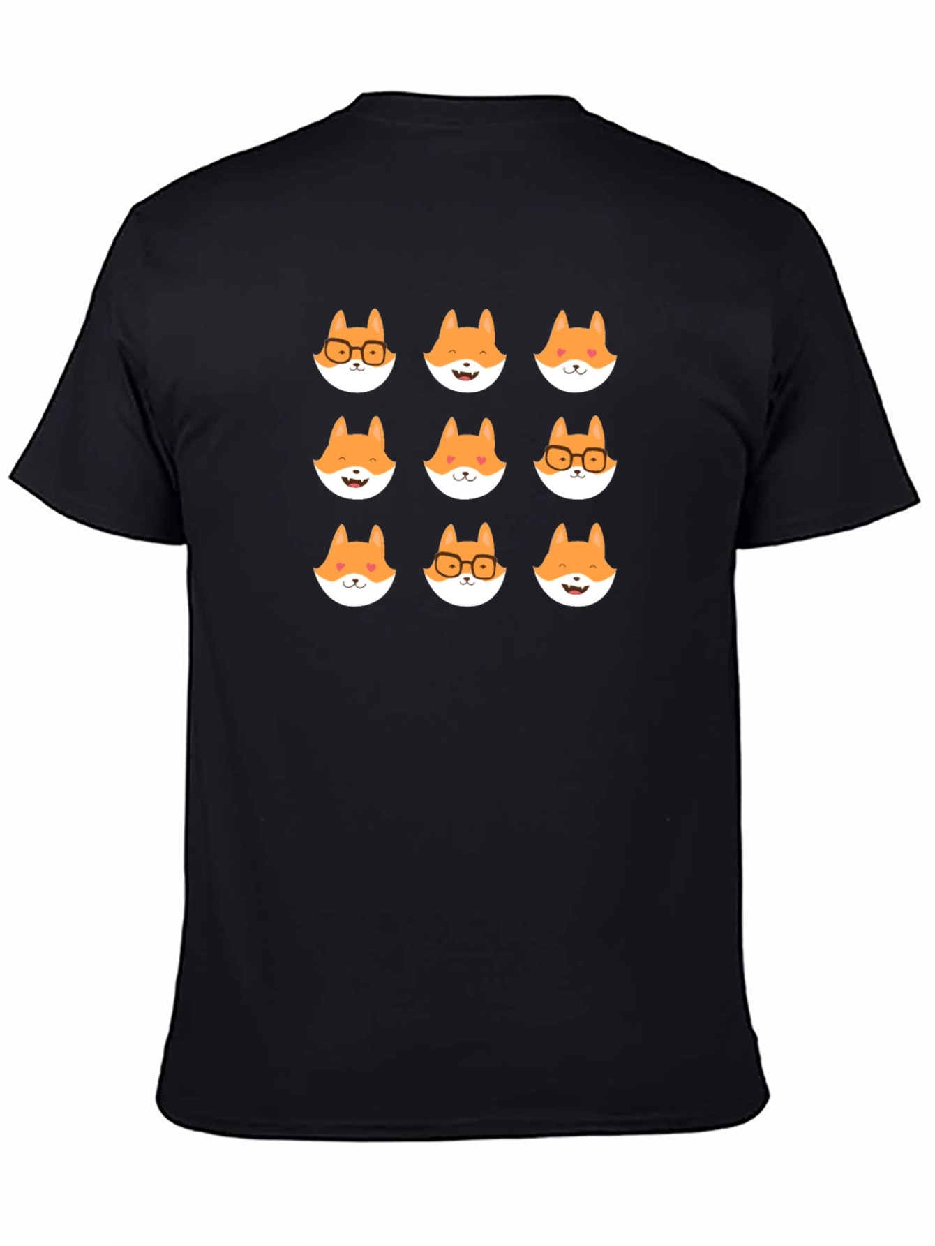 Fox Faces Graphic Tee - Soft Cotton Unisex Shirt