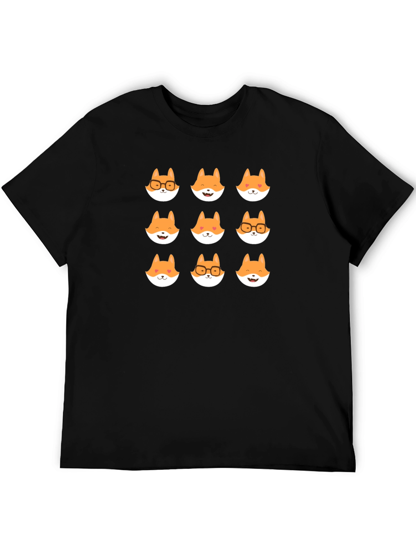 Fox Faces Graphic Tee - Soft Cotton Unisex Shirt