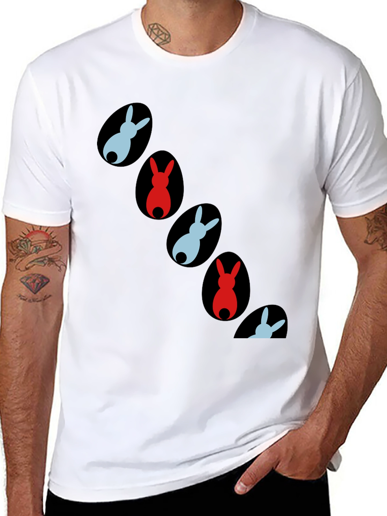 Easter Bunny Egg Pattern T-Shirt