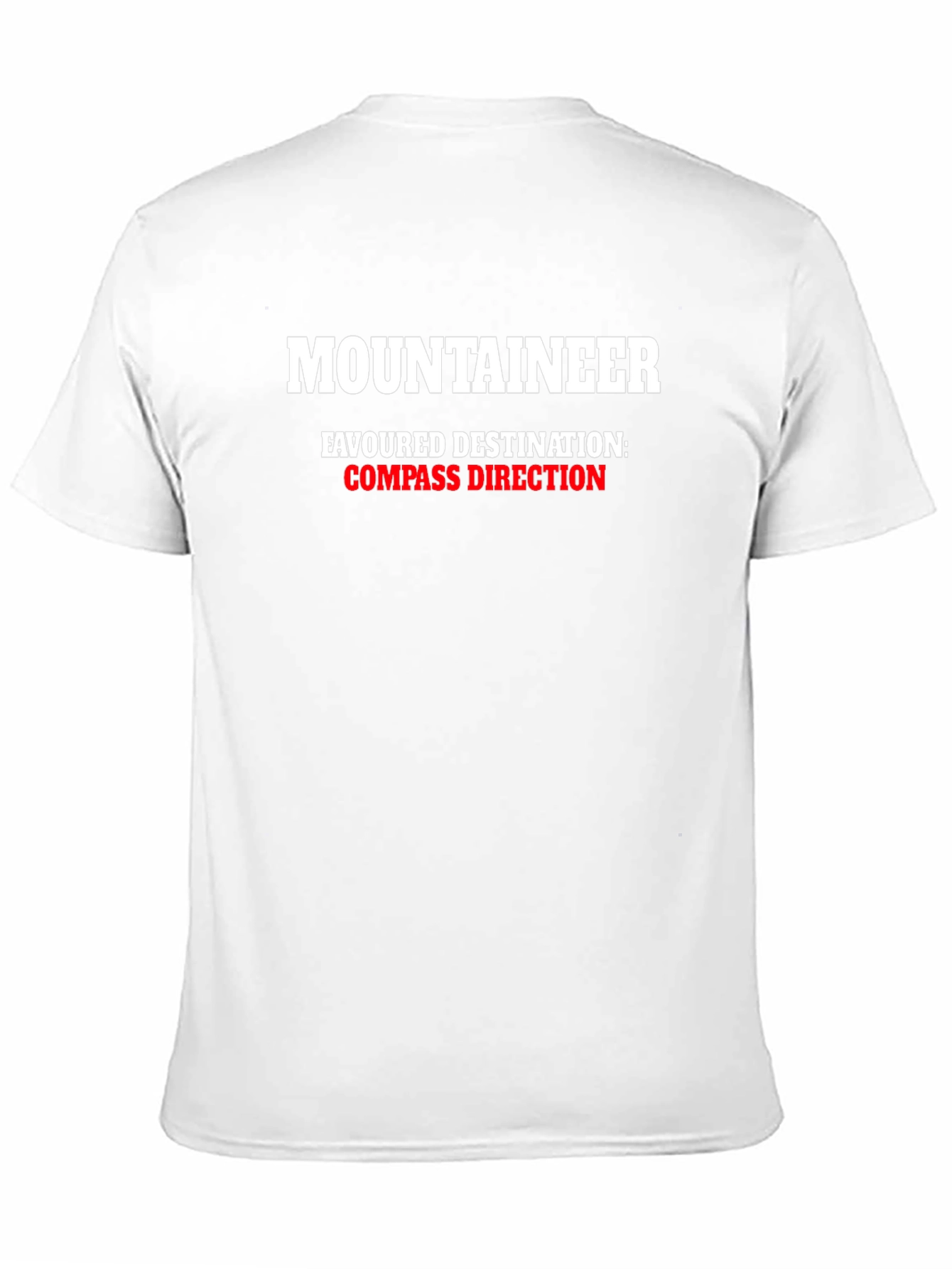 Mountaineer Compass Direction Black T-Shirt