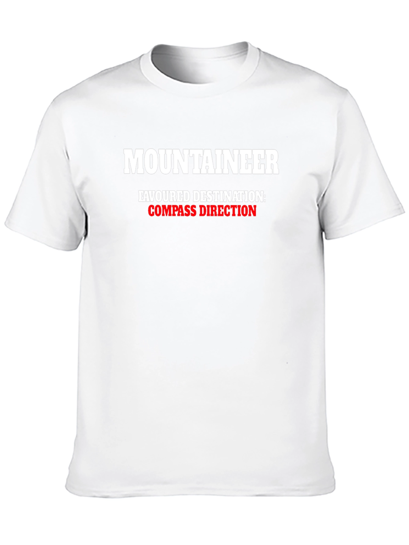 Mountaineer Compass Direction Black T-Shirt