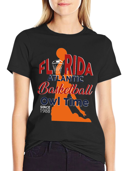 Florida Atlantic Basketball Owl Time T-Shirt