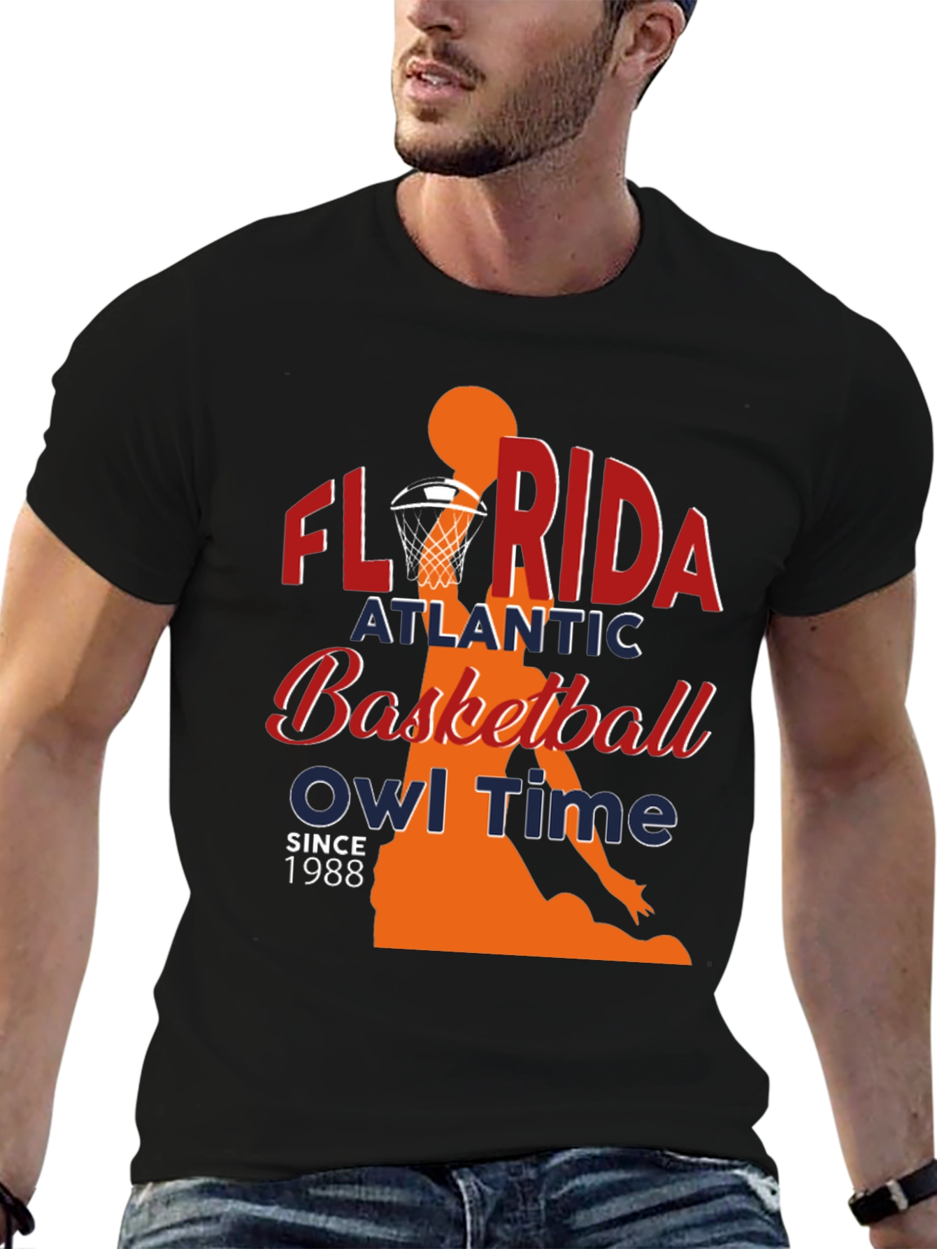 Florida Atlantic Basketball Owl Time T-Shirt