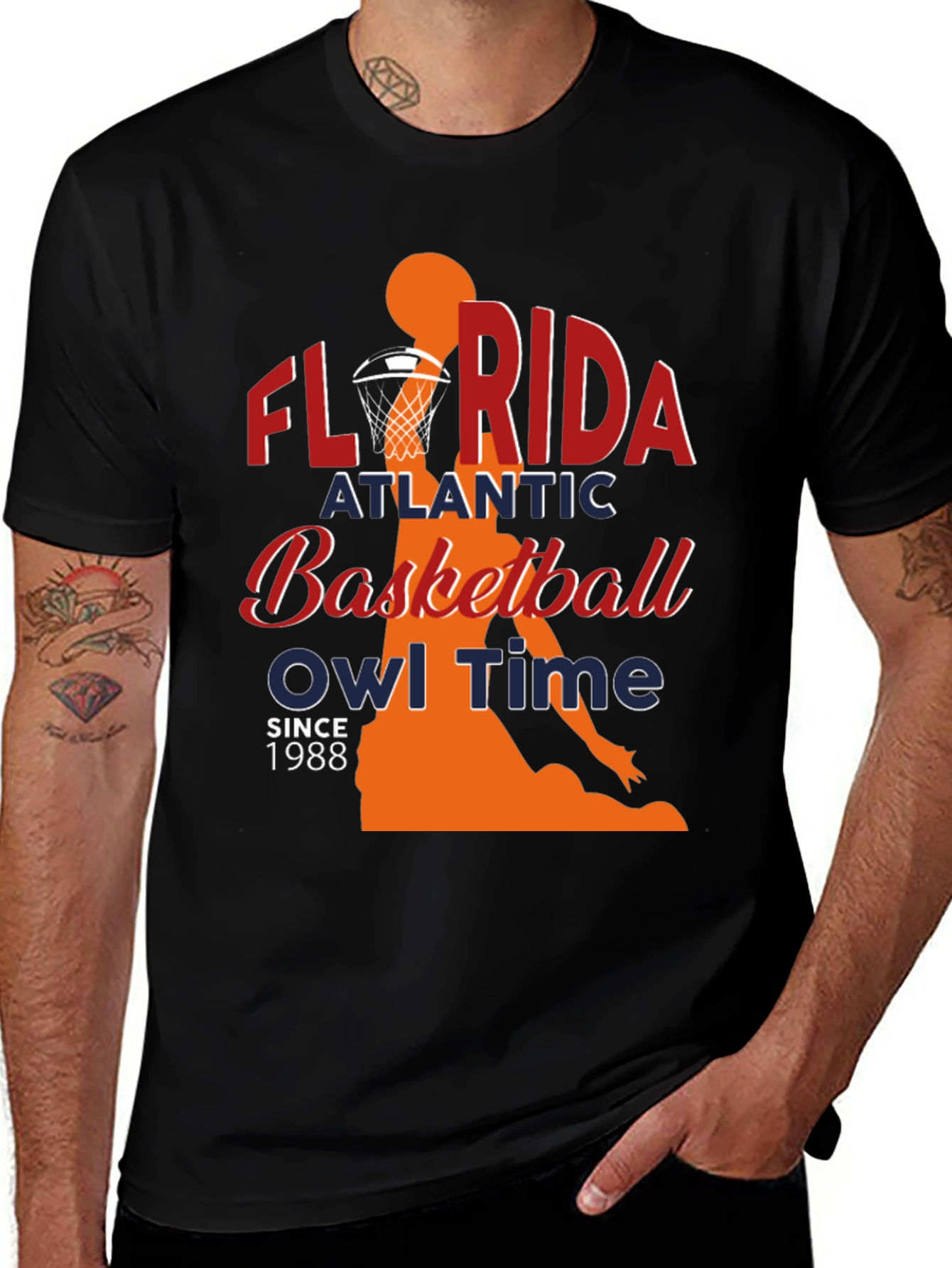 Florida Atlantic Basketball Owl Time T-Shirt