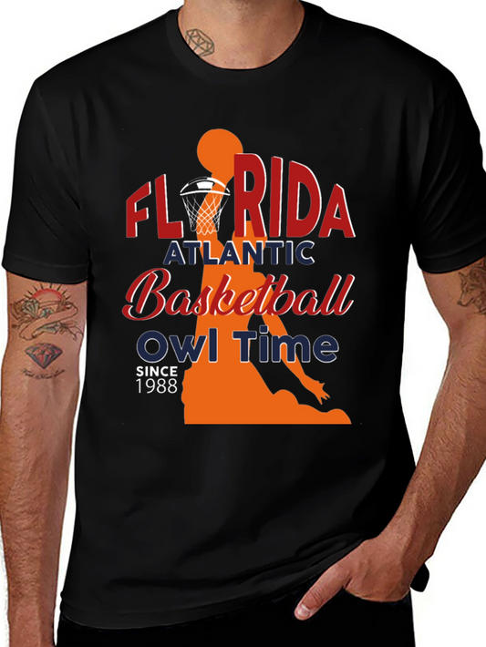 Florida Atlantic Basketball Owl Time T-Shirt