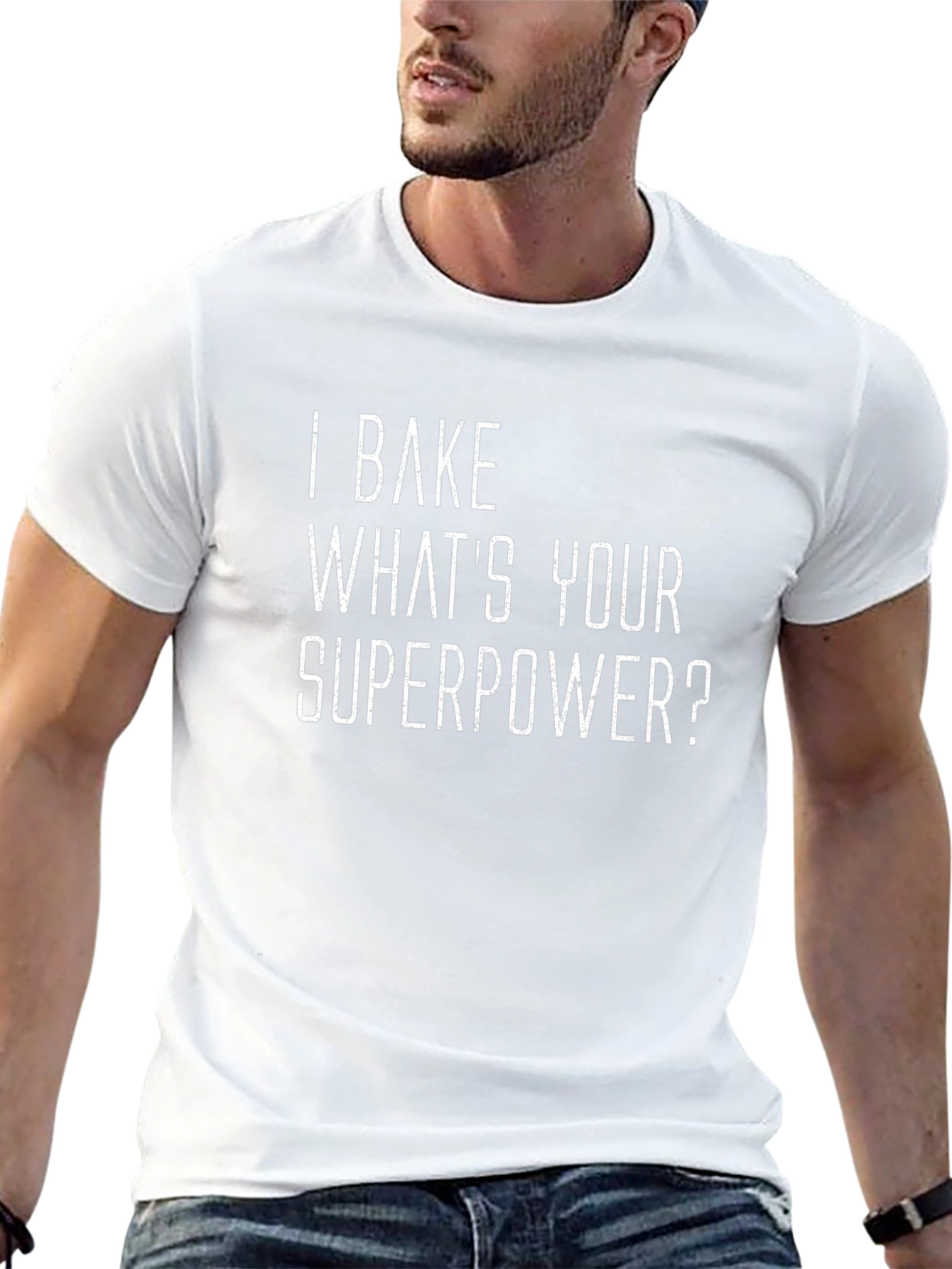 I Bake Whats Your Superpower? Black T-Shirt