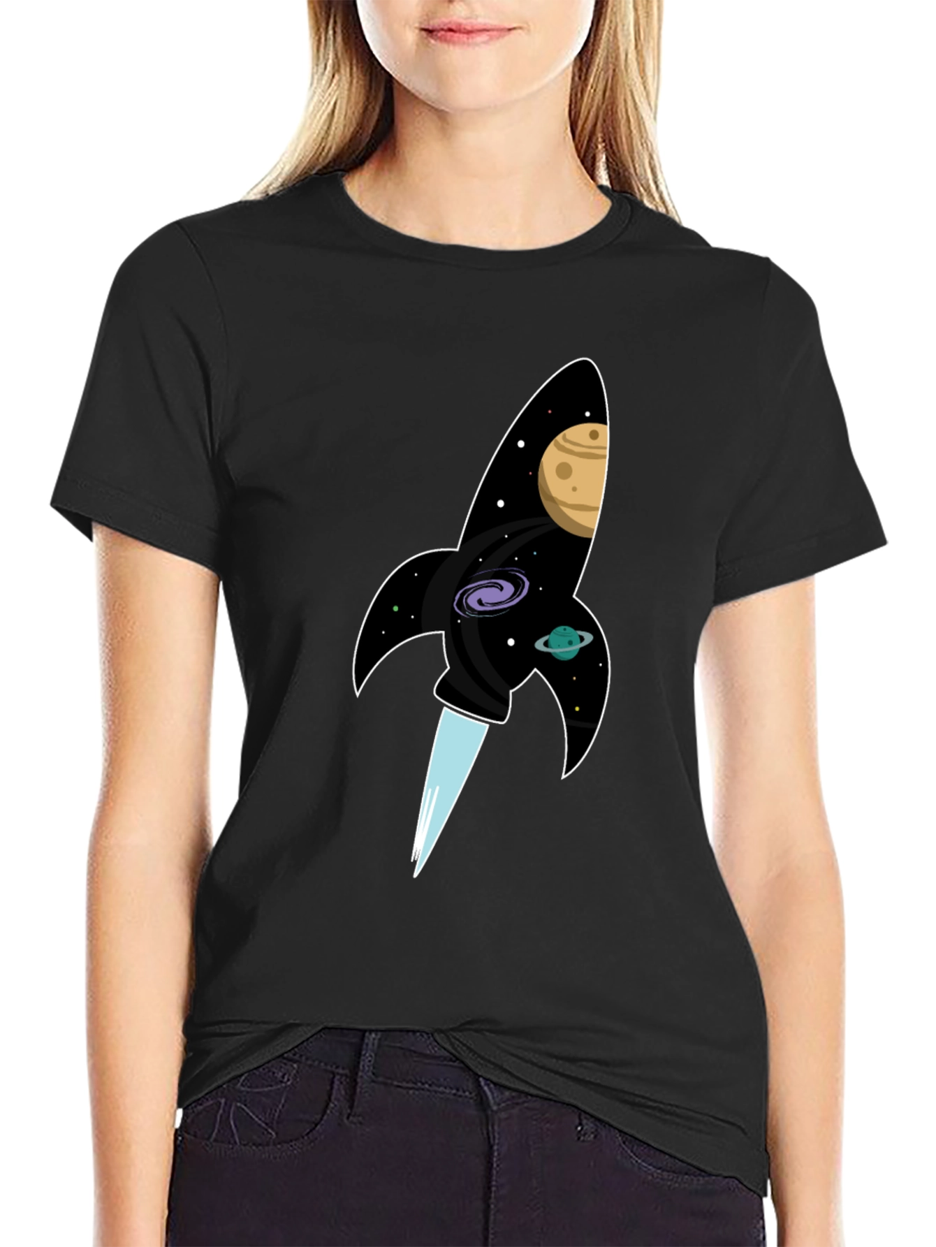 Cosmic Rocket T-Shirt - Blast Off in Style