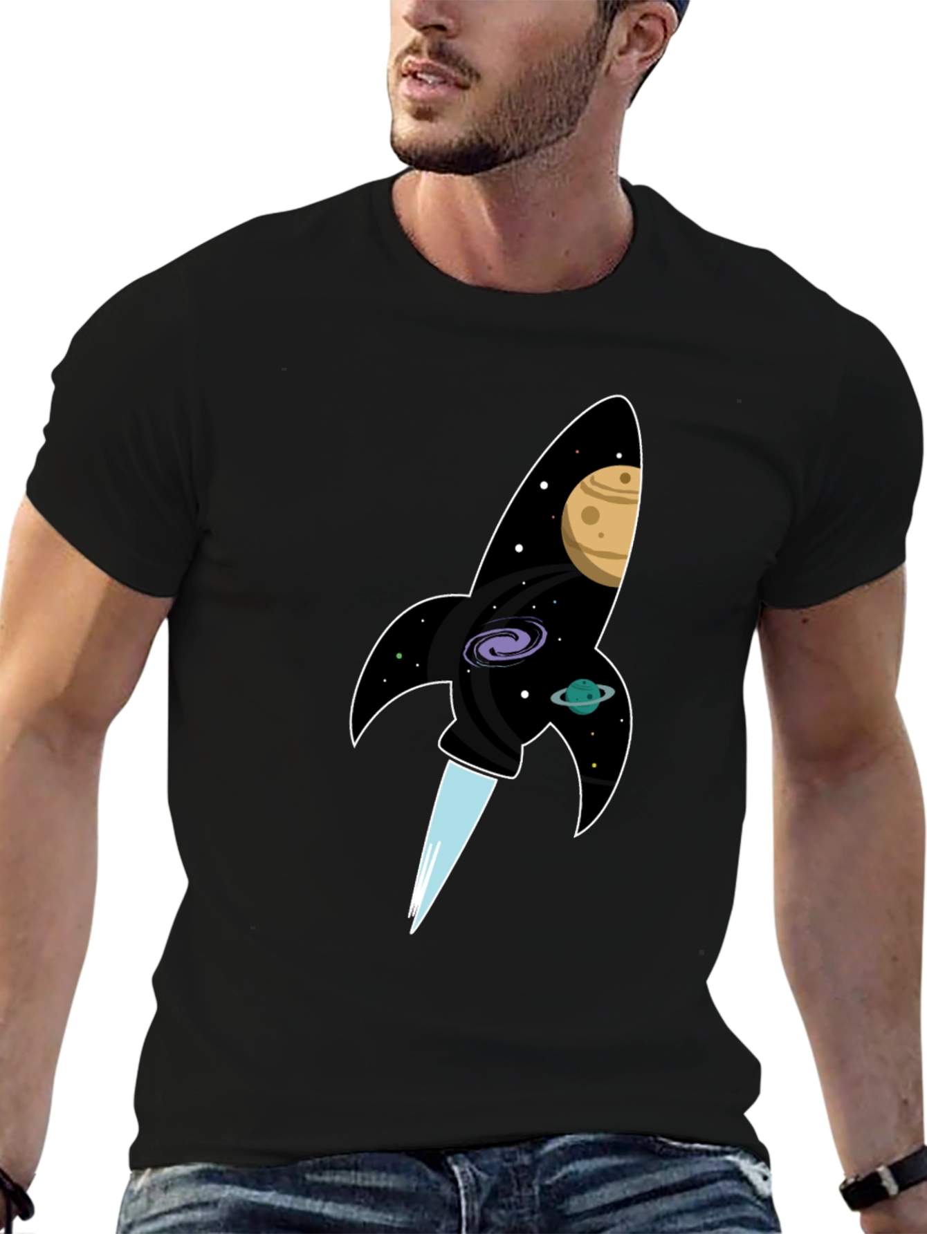 Cosmic Rocket T-Shirt - Blast Off in Style