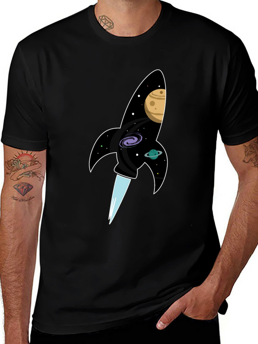 Cosmic Rocket T-Shirt - Blast Off in Style