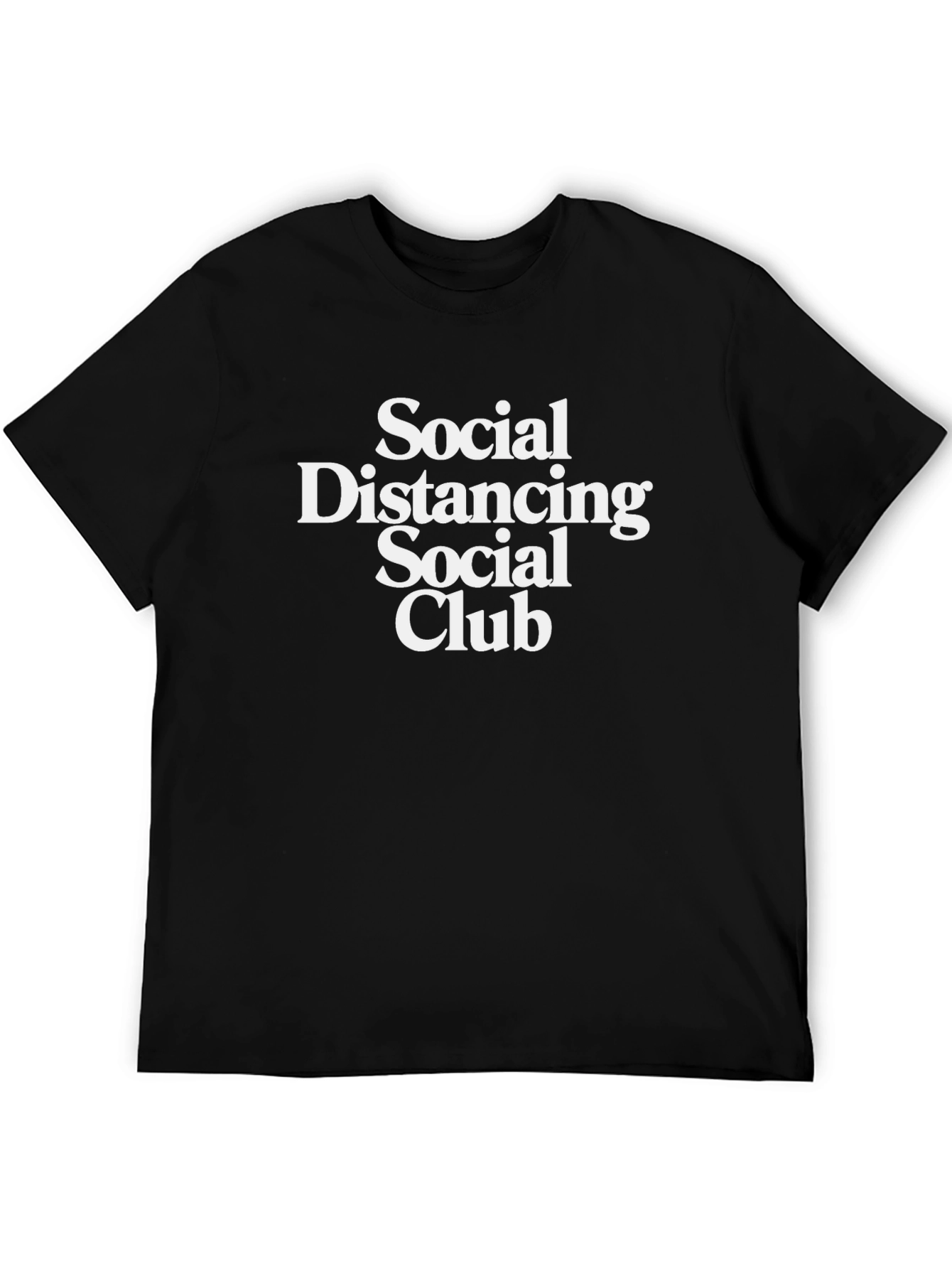 Social Distancing Club Black T-Shirt
