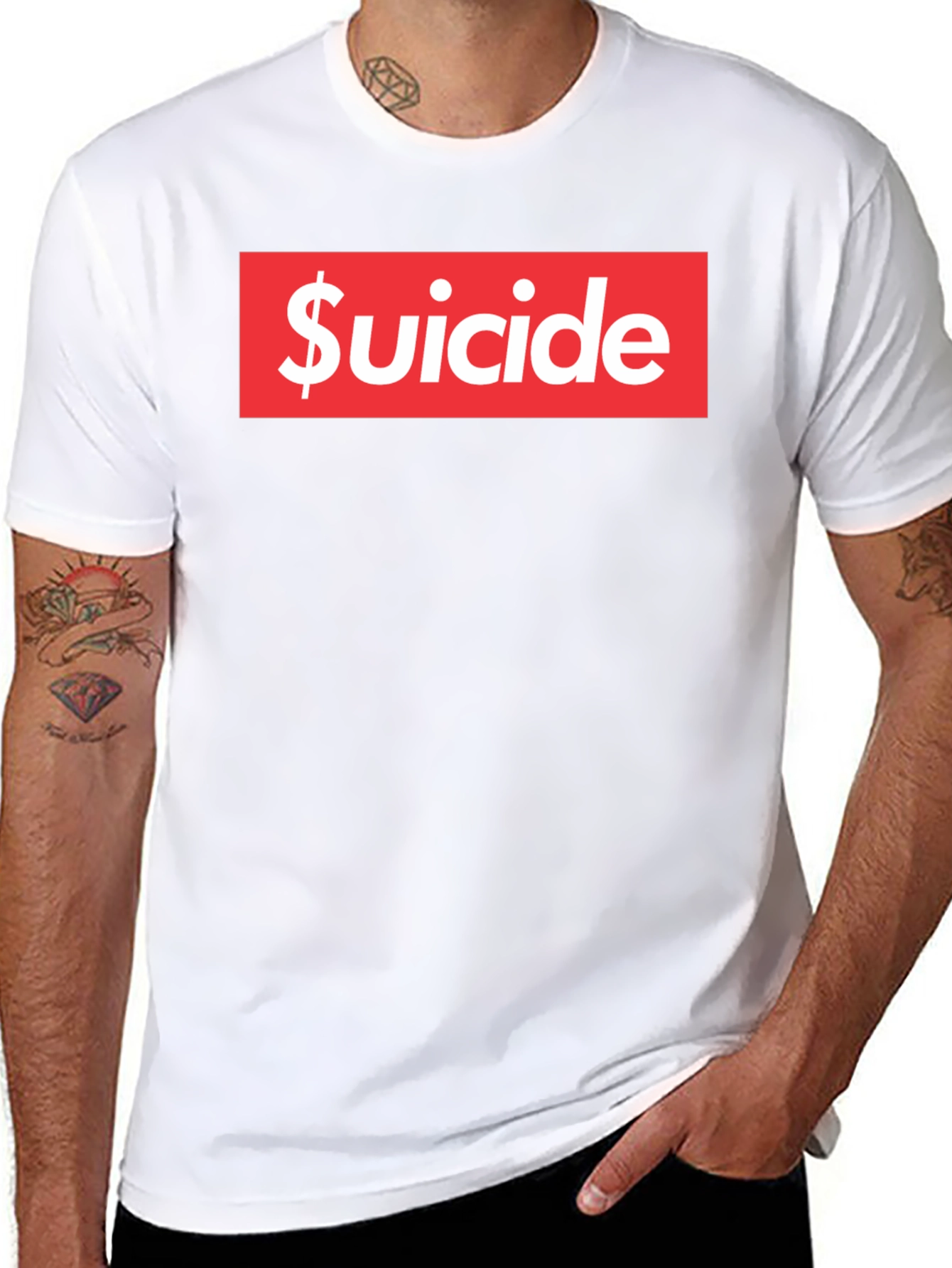 Suicide Graphic Tee - Red Box Logo
