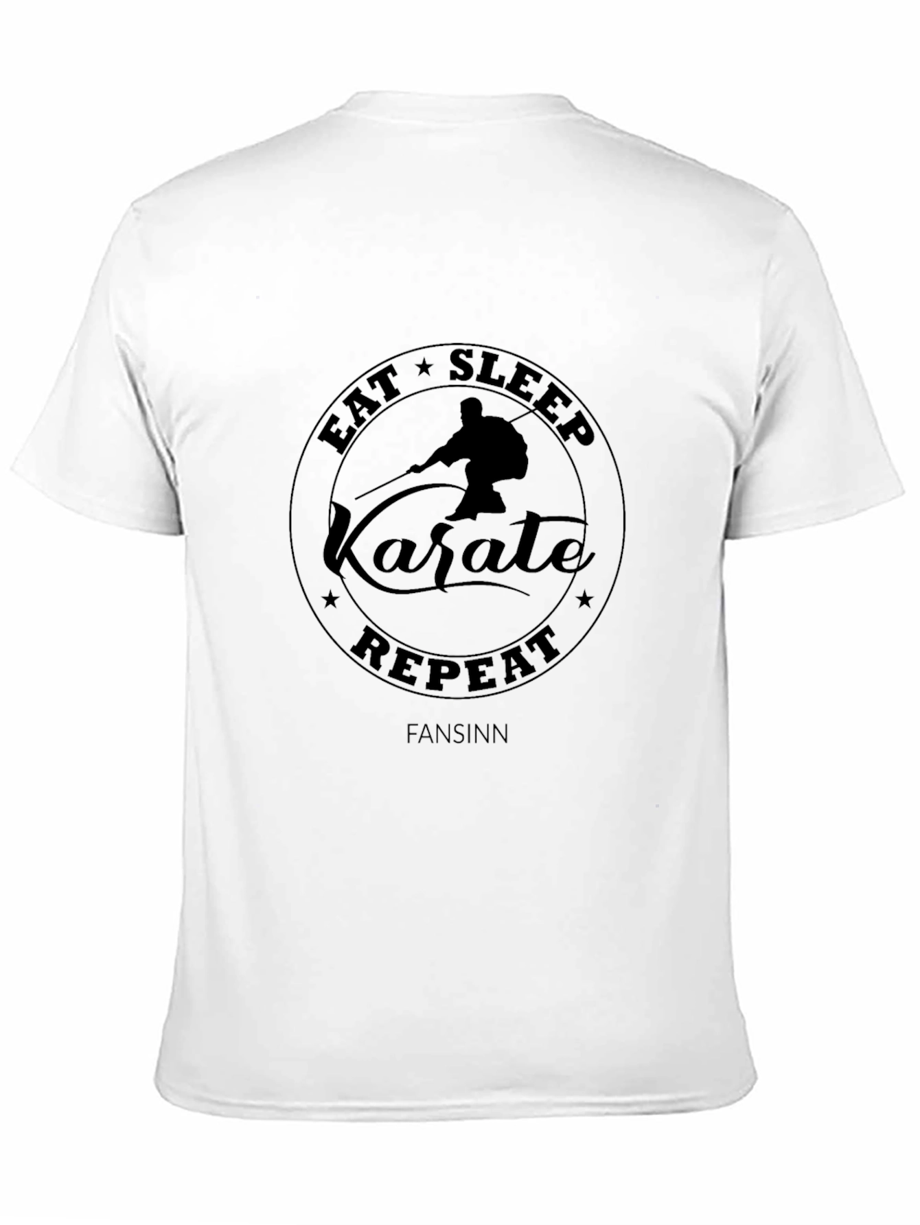 Eat Sleep Karate Repeat T-Shirt Black