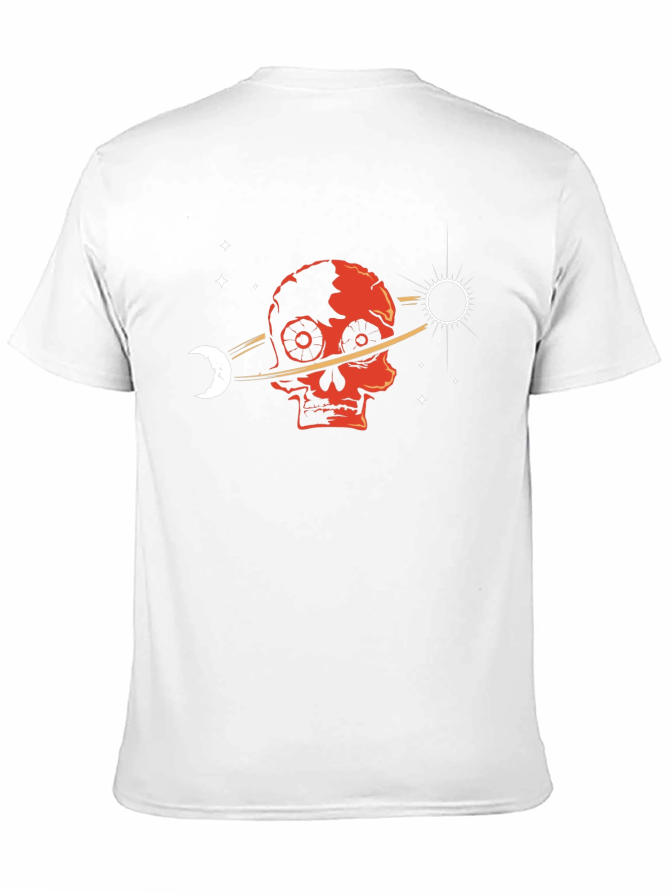 Skull Planet T-Shirt - Gothic Space Design