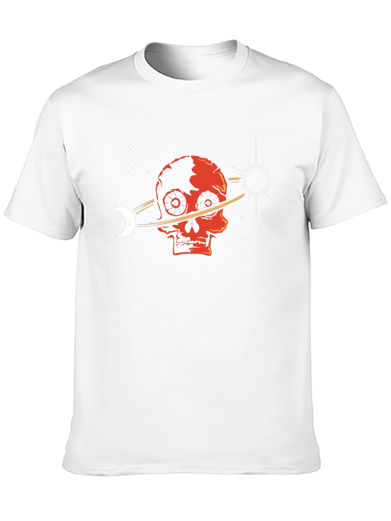 Skull Planet T-Shirt - Gothic Space Design