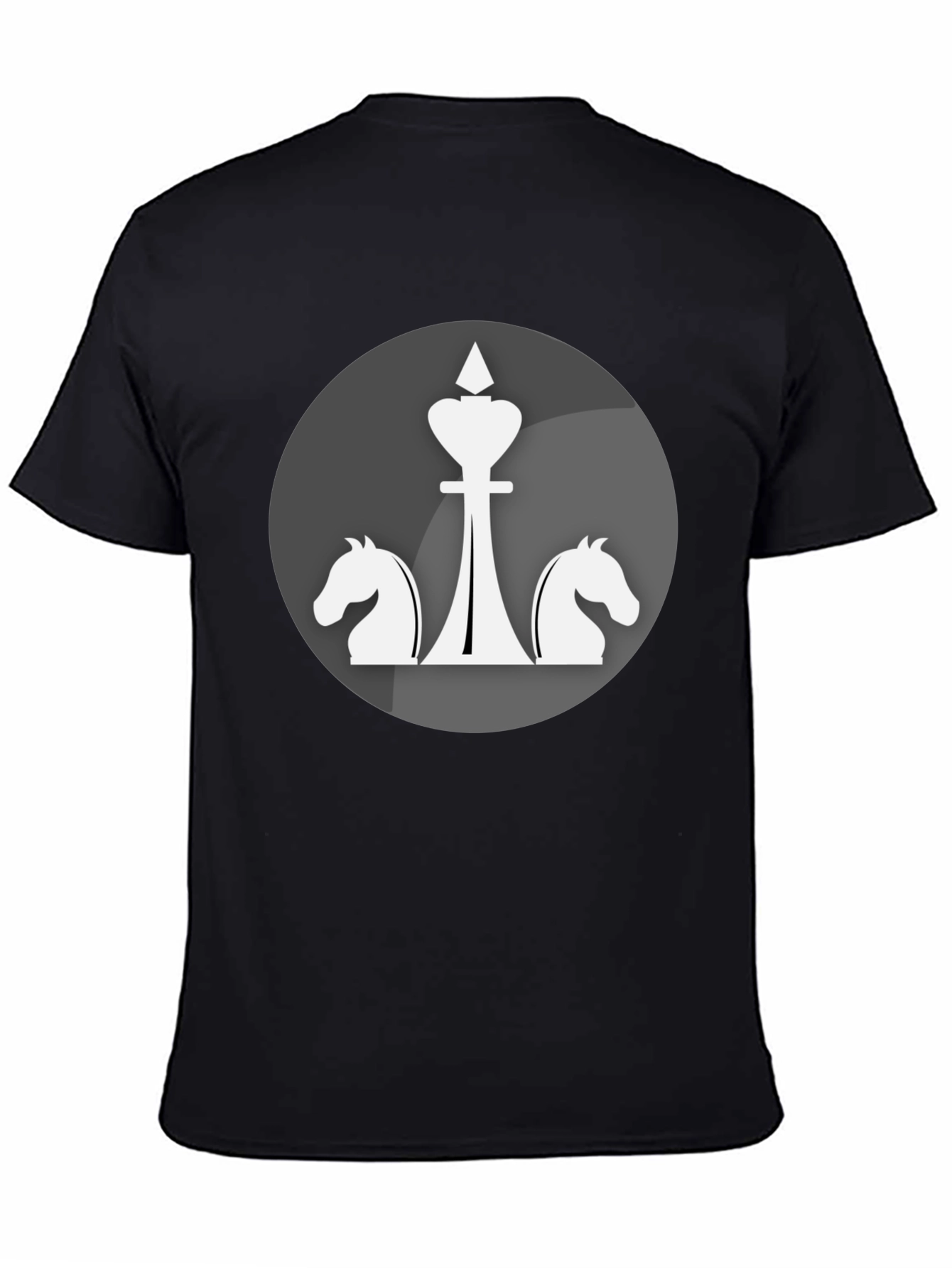 Chess Piece Graphic Tee - Knight & King Design