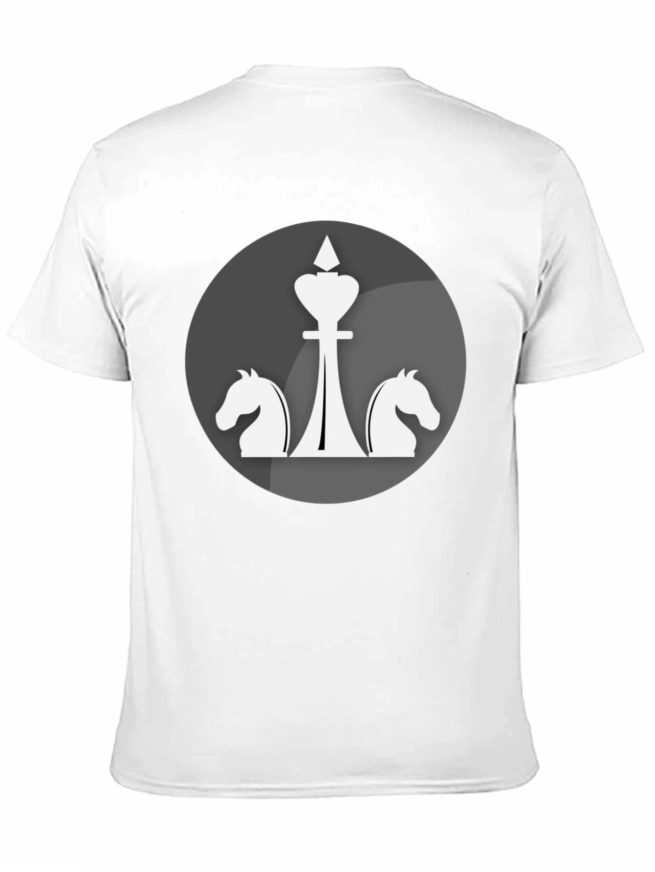 Chess Piece Graphic Tee - Knight & King Design