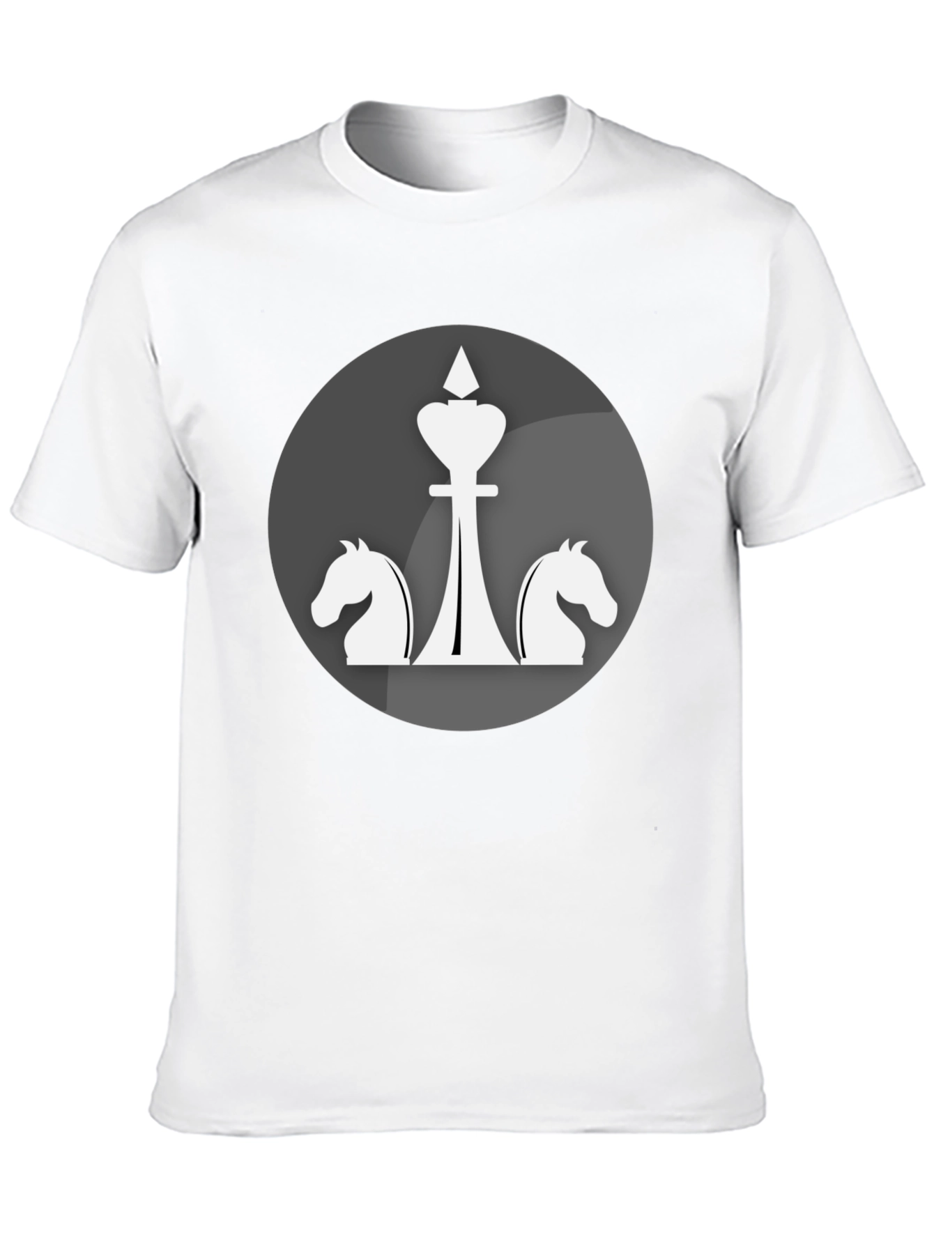 Chess Piece Graphic Tee - Knight & King Design