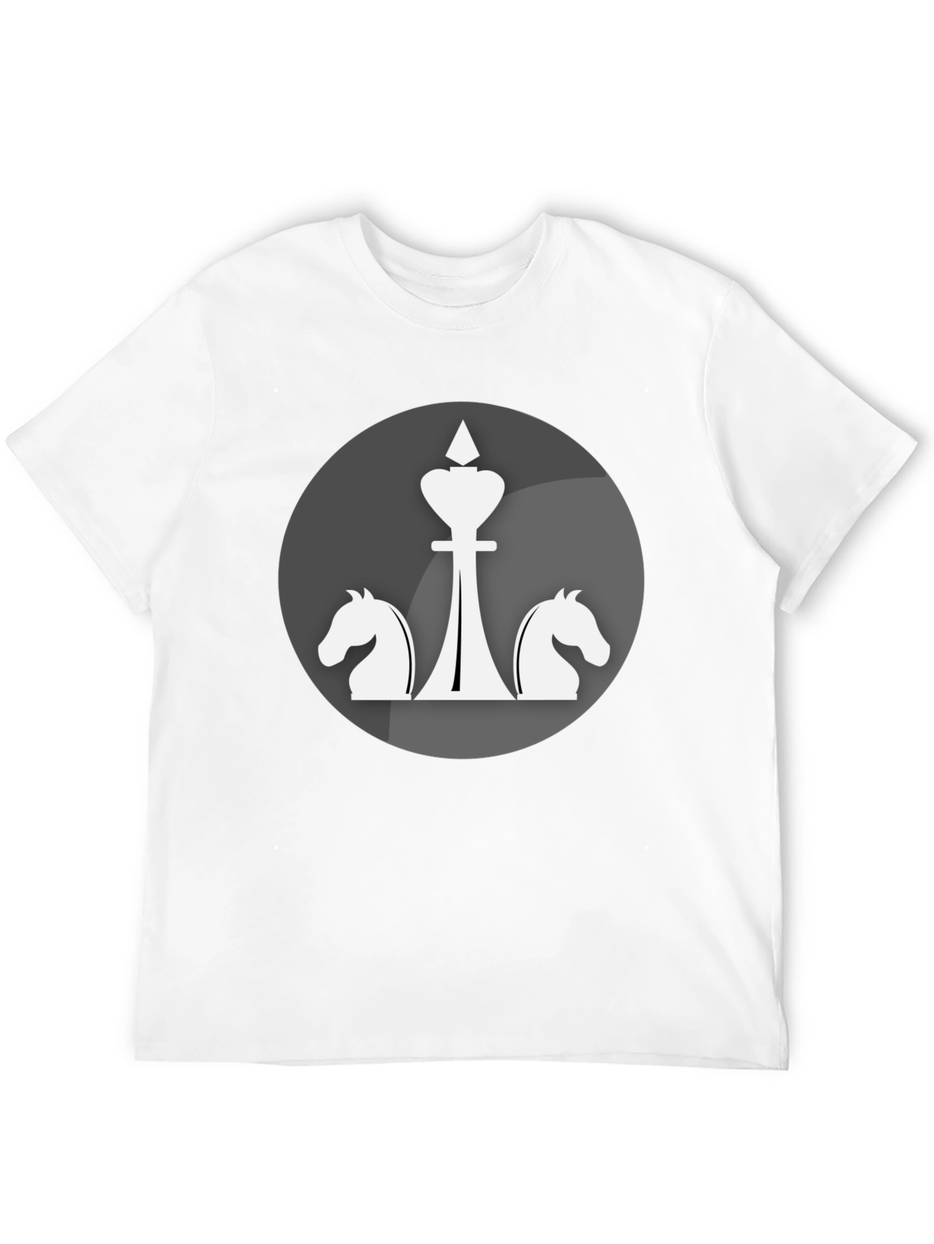 Chess Piece Graphic Tee - Knight & King Design