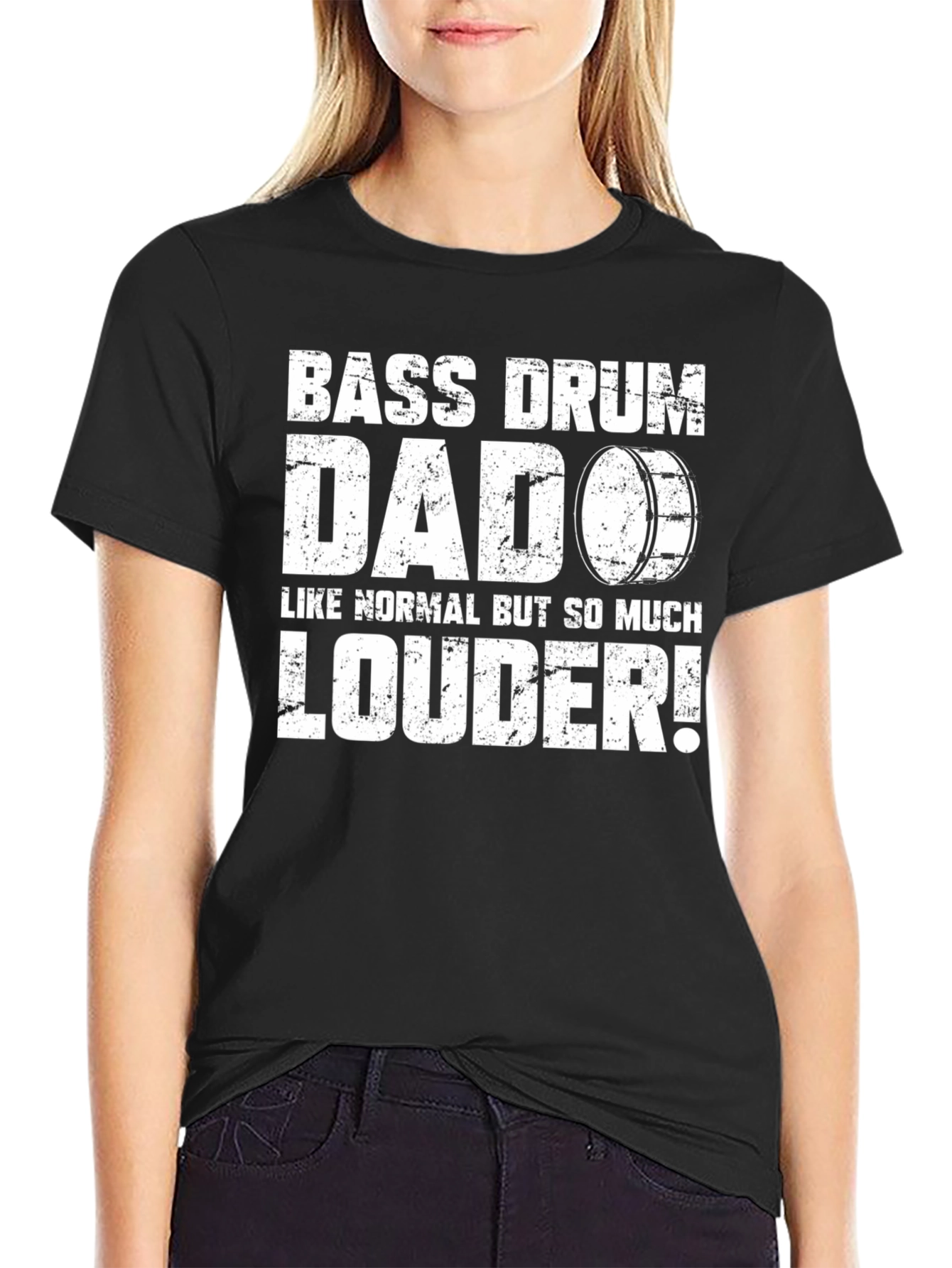 Bass Drum Dad T-Shirt - Loud Dad Humor